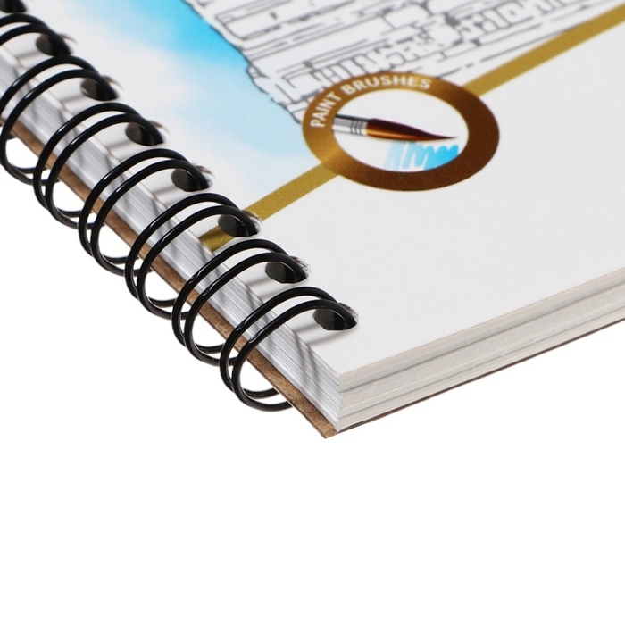 Альбом для акварели А4, 20 листов, блок 180 г/м², на спирали, Erich Krause Альбом для акварели А4, 20 листов, блок 180 г/м², на спирали, Erich Krause "Towers", экстра белая, твердая подложка, перфорация для отрыва