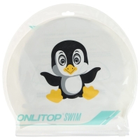 Шапочка для плавания детская ONLITOP &laquo;Пингвинёнок&raquo;, силиконовая, обхват 46-52 см