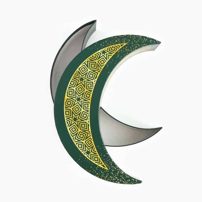 Коробка из переплетного картона «Полумесяц», Рамадан, 15 х 23 х 6 см Коробка из переплетного картона «Полумесяц», Рамадан, 15 х 23 х 6 см