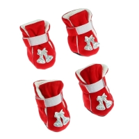 Ботинки "Бубенцы", набор 4 шт, размер XL, красные Ботинки "Бубенцы", набор 4 шт, размер XL, красные