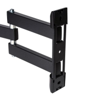 Кронштейн Kromax DIX-24, для ТВ, наклонно-поворотный, 15-55", до 35 кг, 38-140 мм, черный