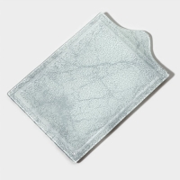 Блюдо стеклянное сервировочное Magistro &laquo;Мрамор&raquo;, 26,5&times;17,5&times;2 см, цвет белый