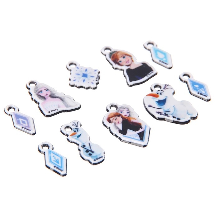 Набор для творчества &laquo;Создай своё украшение&raquo;, сделай 10 шармов своими руками, Холодное сердце, Disney