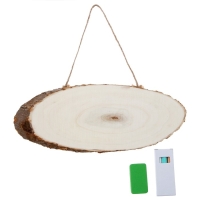 Доска деревянная для рисования и записей, 30 &times; 12 &times; 1 см, набор мелков + губка