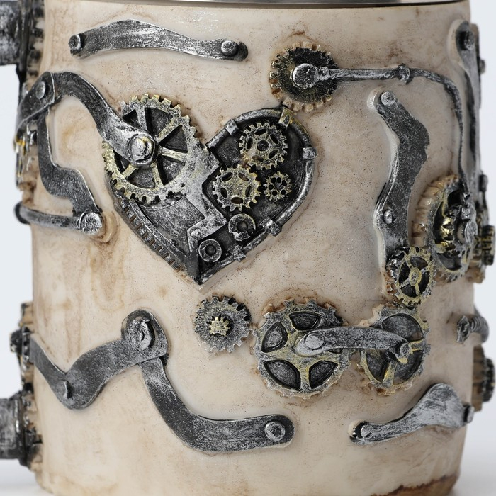 Кружка &laquo;Череп&raquo;, 400 мл, цвет бежевый