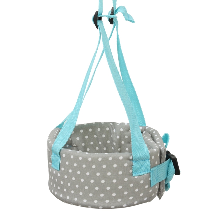 Вожжи детские №1, Серый горох, цвет серый Вожжи детские №1, Серый горох, цвет серый