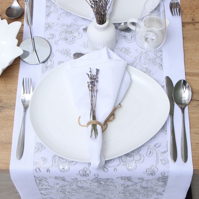 Дорожка Этель с пайетками, 40 х 90 &plusmn;5 см, п/э