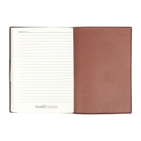 Еженедельник датир 2025г мягк обл иск кож А6+ 80л ESCALADA, тис ф, кр бл 70 г/м&sup2;, кор-ый