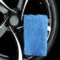 Тряпка для мытья авто, Grand Caratt, плюшевая, 20×40 см, синяя Тряпка для мытья авто, Grand Caratt, плюшевая, 20×40 см, синяя