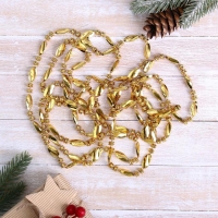 Бусы на ёлку 2,7 м "Бочонки и волна" микс Бусы на ёлку 2,7 м "Бочонки и волна" микс