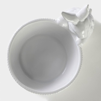 Конфетница Доляна &laquo;Зайка&raquo;, 650 мл, 21,5&times;15,5&times;16,5 см