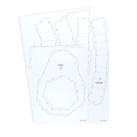 Полигональная фигура из бумаги &laquo;Авокадо&raquo;, 23 х 30 х 16 см