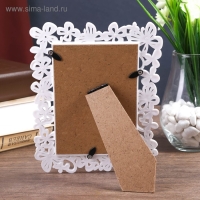 Фоторамка пластик 10х15 см "Бабочки" белая 20,5х15,5 см Фоторамка пластик 10х15 см "Бабочки" белая 20,5х15,5 см