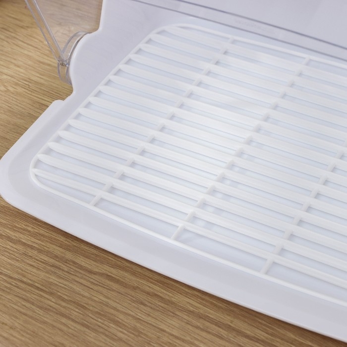 Хлебница пластиковая &laquo;Рондо&raquo;, 34,5&times;27,3&times;16,5 см, цвет белый