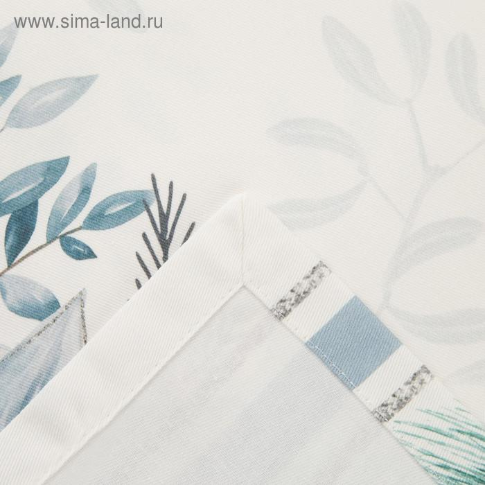 Скатерть "Этель" Christmas flowers 149х180см с ГМВО, 100%хл, 190г/м2