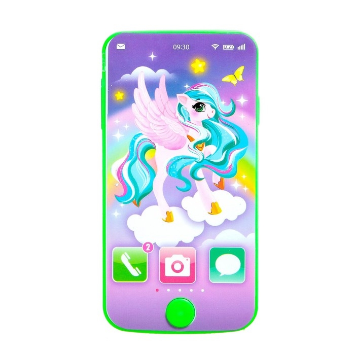Телефон музыкальный «Волшебная пони», звук, цвета МИКС Телефон музыкальный «Волшебная пони», звук, цвета МИКС