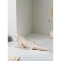 Фигура «Варан», полистоун, 14 см, цвет бело-золотой Фигура «Варан», полистоун, 14 см, цвет бело-золотой