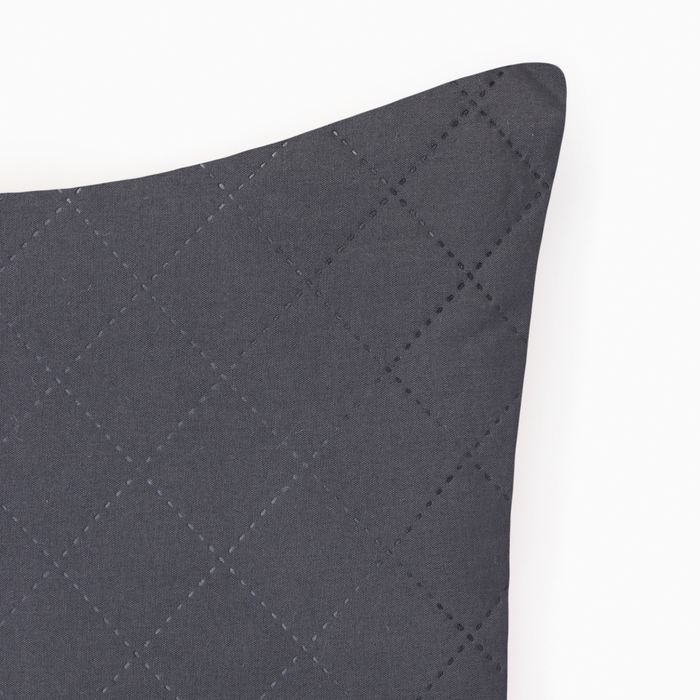 Подушка 40х40см, графит, полисатин, пэ100%