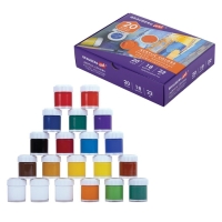 Краска акриловая, набор 18 цветов/20 штук х 22 мл, BRAUBERG ART DEBUT, 192299 Краска акриловая, набор 18 цветов/20 штук х 22 мл, BRAUBERG ART DEBUT, 192299