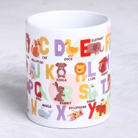 Кружка &laquo;Английский алфавит&raquo; зверята, 320 мл