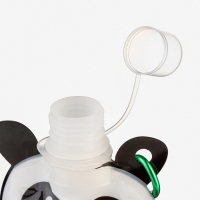 Фляжка для воды, 280 мл, "Панда", на карабине, 22 х 12 см Фляжка для воды, 280 мл, "Панда", на карабине, 22 х 12 см