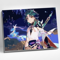 Картина по номерам 30 × 40 см «Геншин» «Сяо» 24 цвета Картина по номерам 30 × 40 см «Геншин» «Сяо» 24 цвета