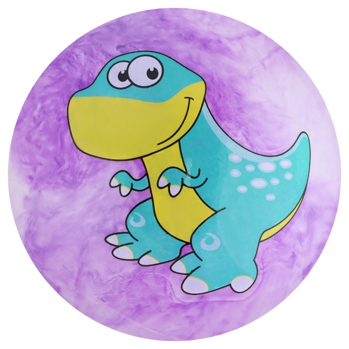 Мяч детский &laquo;Динозаврики&raquo;, d=25 см, цвет МИКС