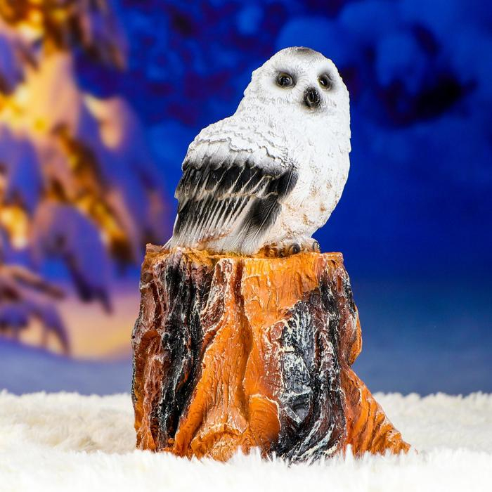 Садовая фигура Садовая фигура "Совенок на пеньке" 27см