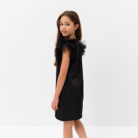 Платье нарядное детское, цвет чёрный, рост 158 см