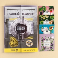 Чай в конверте «Важный подарок», 7,2 г ( 4 шт. х 1,8 г), Чай в конверте «Важный подарок», 7,2 г ( 4 шт. х 1,8 г),
