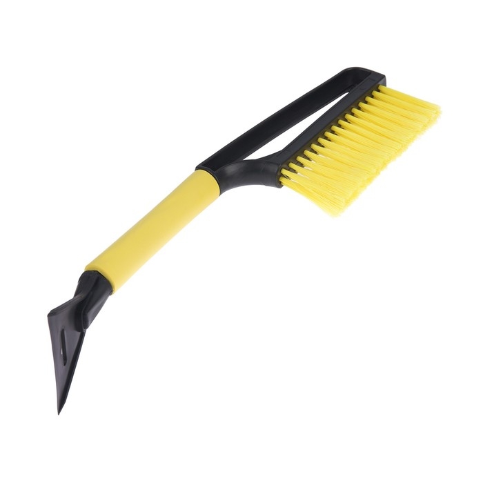 Щетка сметка, со скребком, Torso MG-011 автомобильная, мягкая ручка, 48 см, МИКС