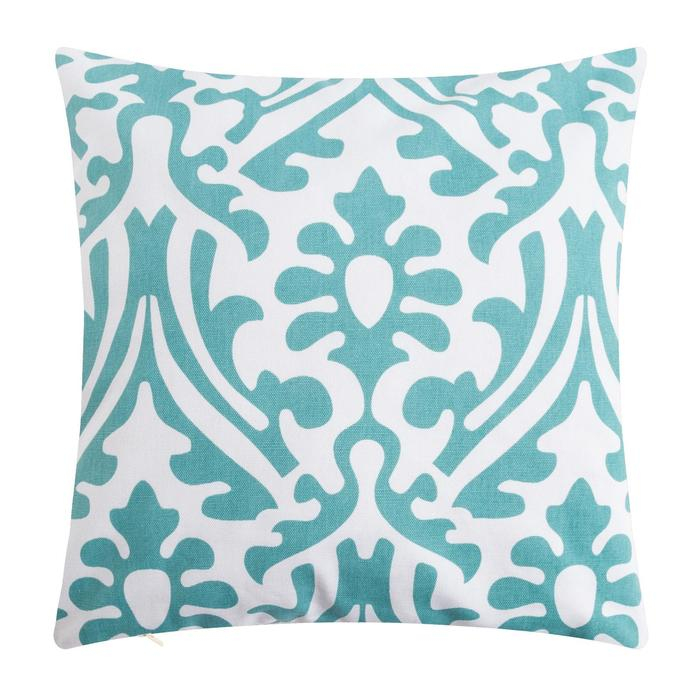 Наволочка декоративная 40х40 см, Monograms mint, 100% хлопок Наволочка декоративная 40х40 см, Monograms mint, 100% хлопок