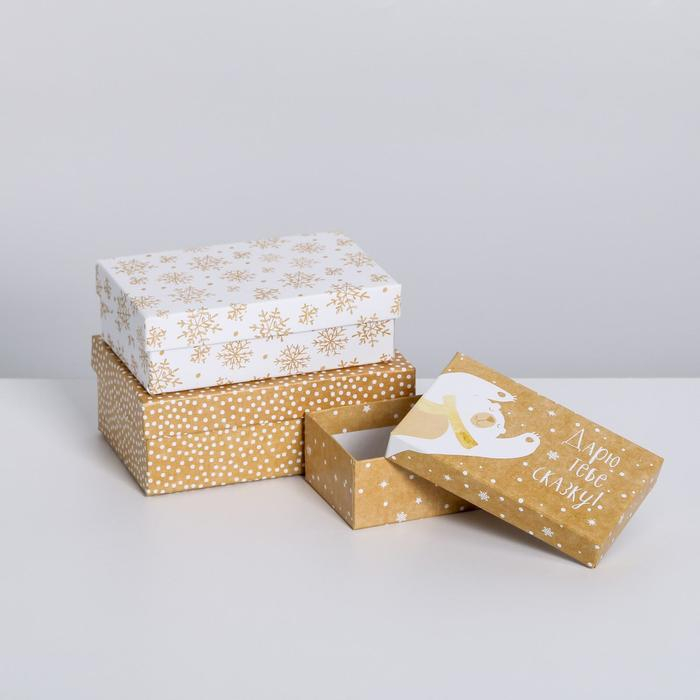 Набор коробок 10 в 1 &laquo;Снежинки&raquo;, 12 х 7 х 4 - 32.5 х 20 х, Новый год