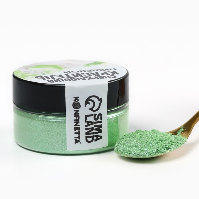 Кандурин крупный «Светло-зелёный» для десертов и напитков, водорастворимый, 5 г. Кандурин крупный «Светло-зелёный» для десертов и напитков, водорастворимый, 5 г.