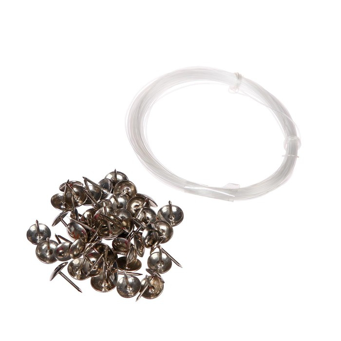 Комплект для обивки дверей 110 &times; 205 см: иск.кожа, поролон 5 мм, гвозди, струна, светло-бежевый, &laquo;Рулон&raquo;