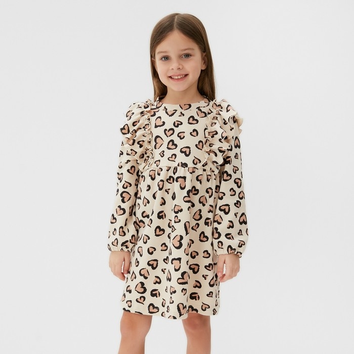 Платье детское KAFTAN Leo love, р. 32 (110-116см) Платье детское KAFTAN Leo love, р. 32 (110-116см)
