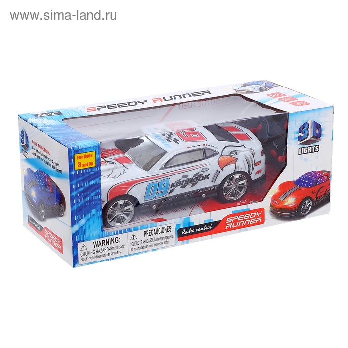 Машина радиоуправляемая &laquo;Патруль&raquo;, работает от батареек, световые эффекты, цвета МИКС