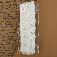 Кружево гипюровое, 40 мм &times; 9 &plusmn; 0,5 м, цвет белый