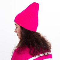 Шапка женская зимняя, цвет розовый, размер 52-56 Шапка женская зимняя, цвет розовый, размер 52-56