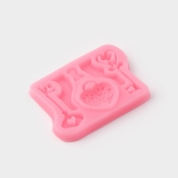 Молд Доляна &laquo;Ключ от сердца&raquo;, силикон, 8,5&times;6,8 см, цвет МИКС