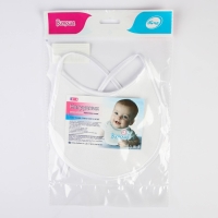 Нагрудник детский 18х18 см., микрофибра с ПВХ покрытием «Витоша», белый Нагрудник детский 18х18 см., микрофибра с ПВХ покрытием «Витоша», белый