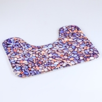 Набор ковриков для ванной и туалета Доляна &laquo;Галька&raquo;, 2 шт: 40&times;50, 50&times;80 см