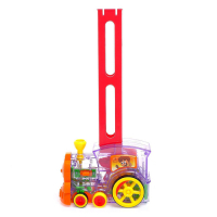 Паровоз &laquo;Домино&raquo;, работает от батареек, световые эффекты, МИКС