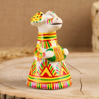 Филимоновская игрушка колокольчик «Собачка» Филимоновская игрушка колокольчик «Собачка»