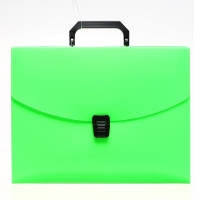 Папка-портфель А4 на замке, Calligrata "Неон", 1 отделение, пластиковая, 700 мкм, салатовая Папка-портфель А4 на замке, Calligrata "Неон", 1 отделение, пластиковая, 700 мкм, салатовая