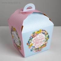 Коробка кондитерская, упаковка, &laquo;Светлой Пасхи&raquo;, 17 х 17 х 26 см