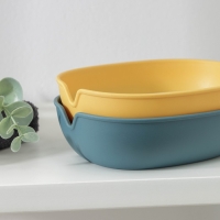 Мыльница овальная, пластик, 15×11×4 см, цвет МИКС Мыльница овальная, пластик, 15×11×4 см, цвет МИКС