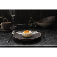 Тарелка керамическая десертная Доляна &laquo;Морской мир&raquo;, d=19 см, цвет коричневый