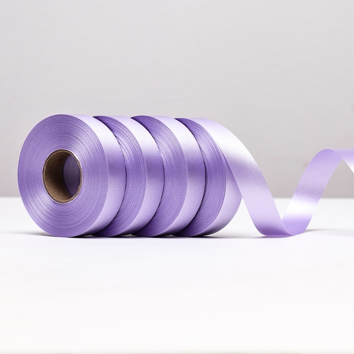 Лента для декора и подарков, сиреневая, 2 см х 45 м Лента для декора и подарков, сиреневая, 2 см х 45 м