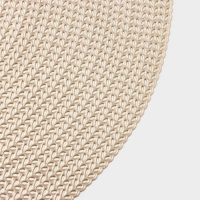 Салфетки сервировочные на стол Доляна &laquo;Тринити&raquo;, d=38 см, 4 шт, цвет золото